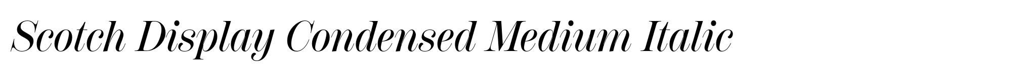 Scotch Display Condensed Medium Italic image